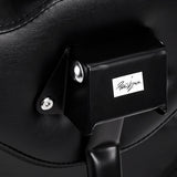 Pro Ink 973 Tattoo Chair Black - close-up of the upholstery and construction details