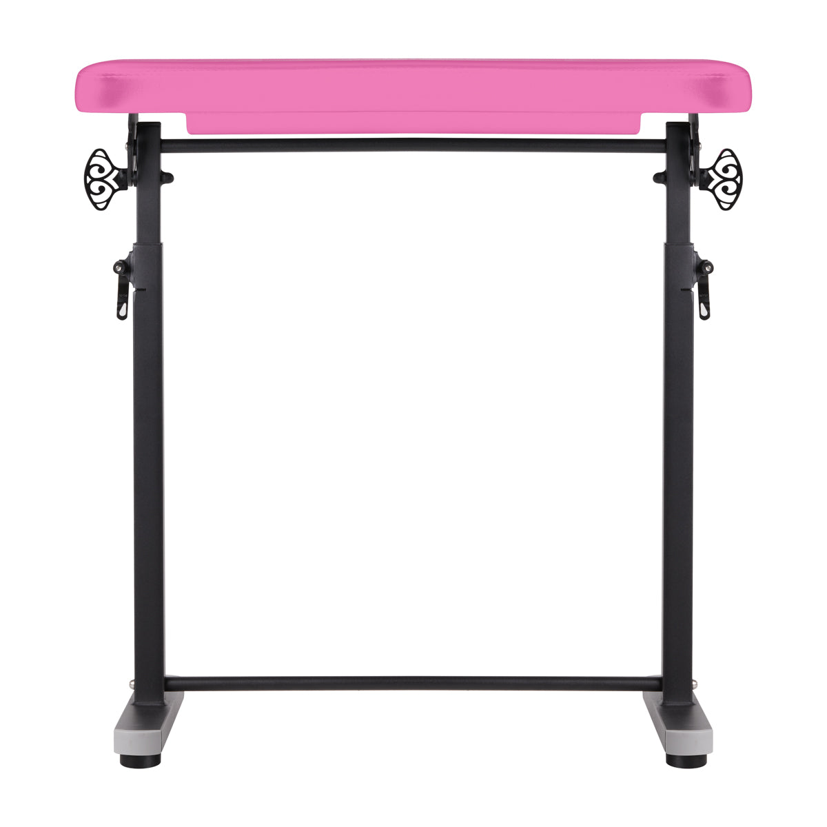 Pro Ink Tattoo Armrest 718 Pink - height-adjustable padded tattoo armrest isolated on a white background
