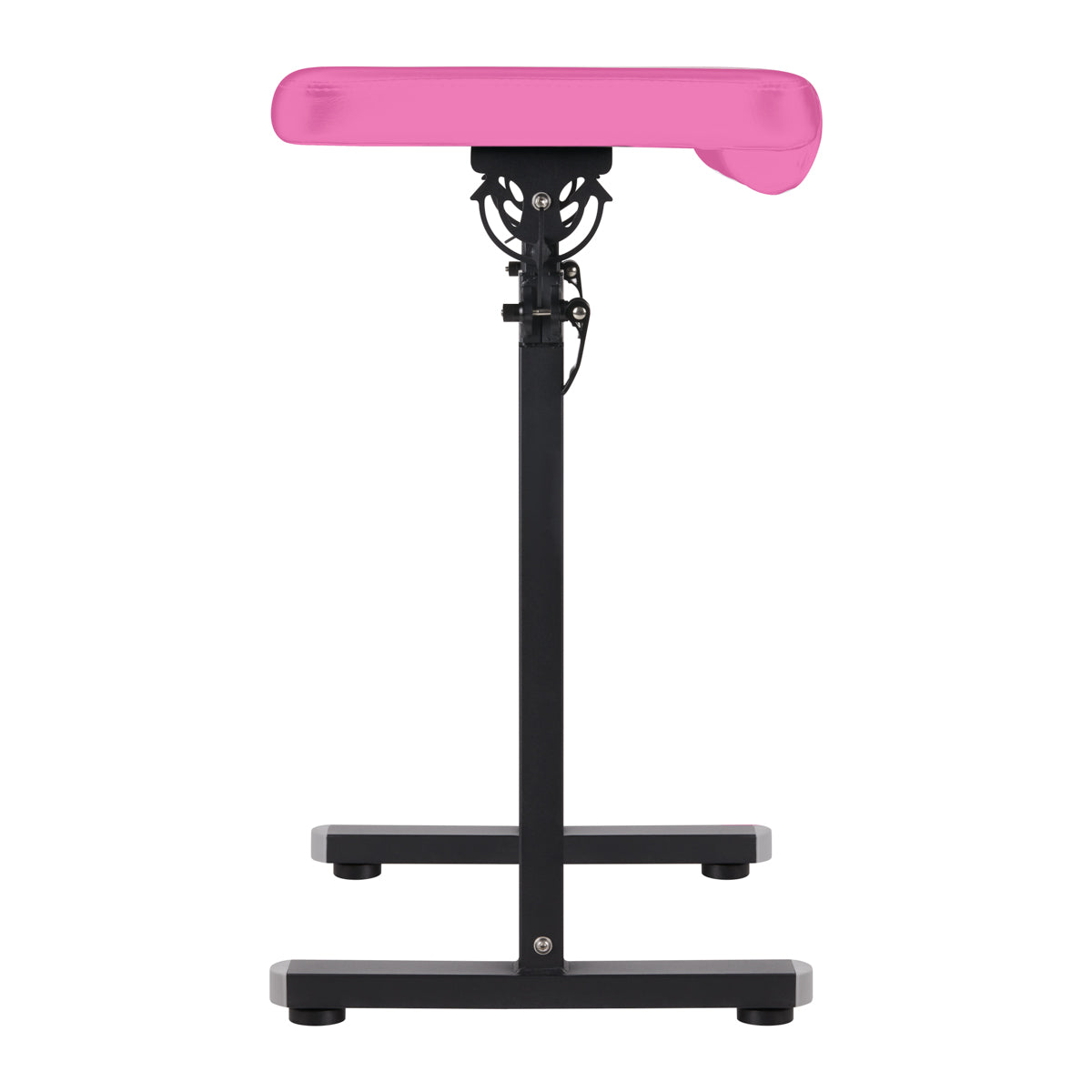 Pro Ink Tattoo Armrest 718 Pink - height-adjustable padded tattoo armrest isolated on a white background