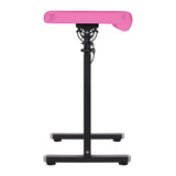 Pro Ink Tattoo Armrest 718 Pink - height-adjustable padded tattoo armrest isolated on a white background