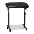 Pro Ink Tattoo Armrest 720 Black - height-adjustable padded tattoo armrest isolated on a white background