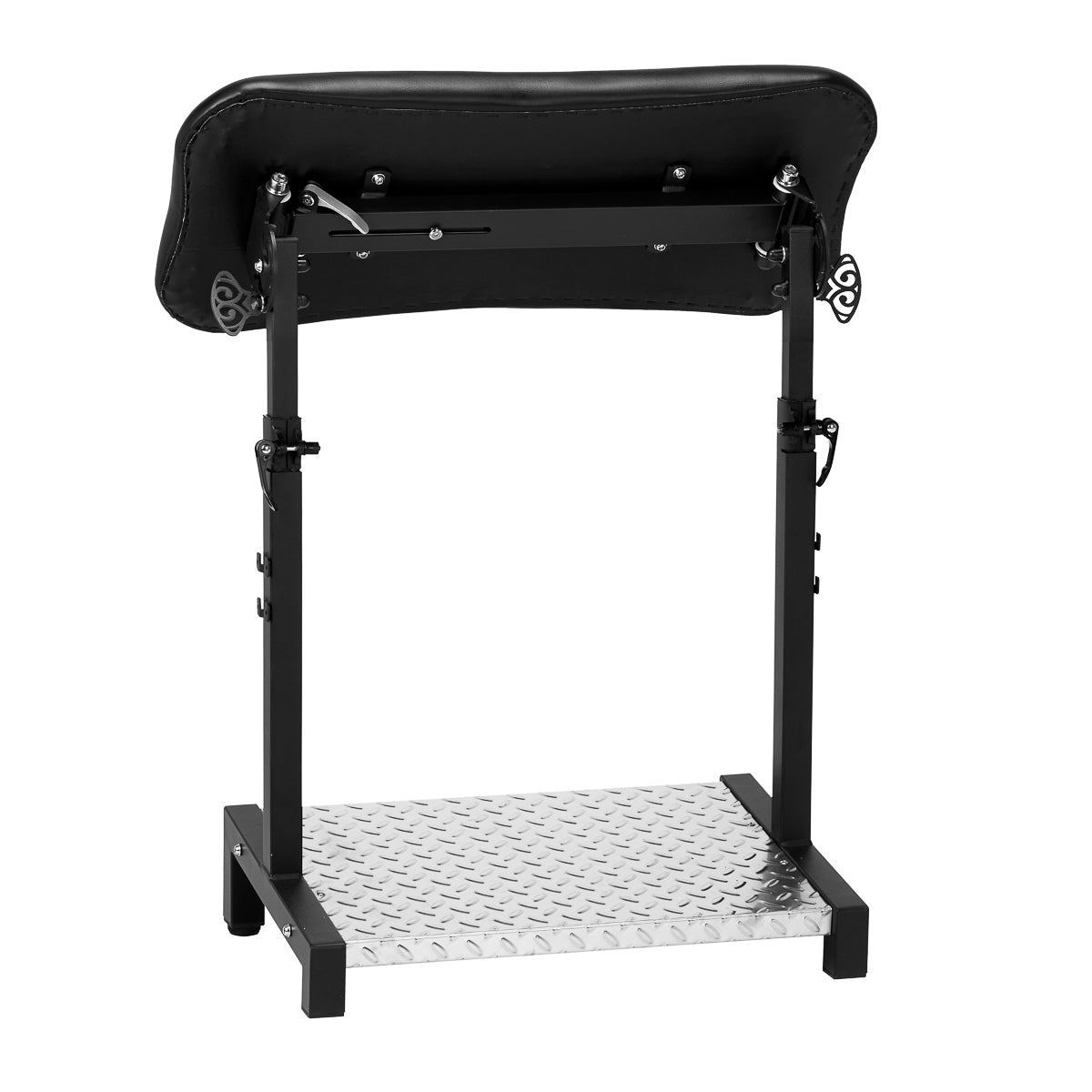 Pro Ink Tattoo Armrest 720 Black - height-adjustable padded tattoo armrest isolated on a white background