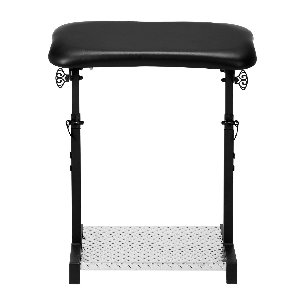 Pro Ink Tattoo Armrest 720 Black - height-adjustable padded tattoo armrest isolated on a white background