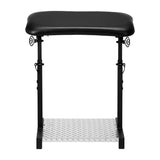 Pro Ink Tattoo Armrest 720 Black - height-adjustable padded tattoo armrest isolated on a white background