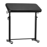 Pro Ink Tattoo Armrest Table 718 Black - height-adjustable padded tattoo armrest isolated on a white background