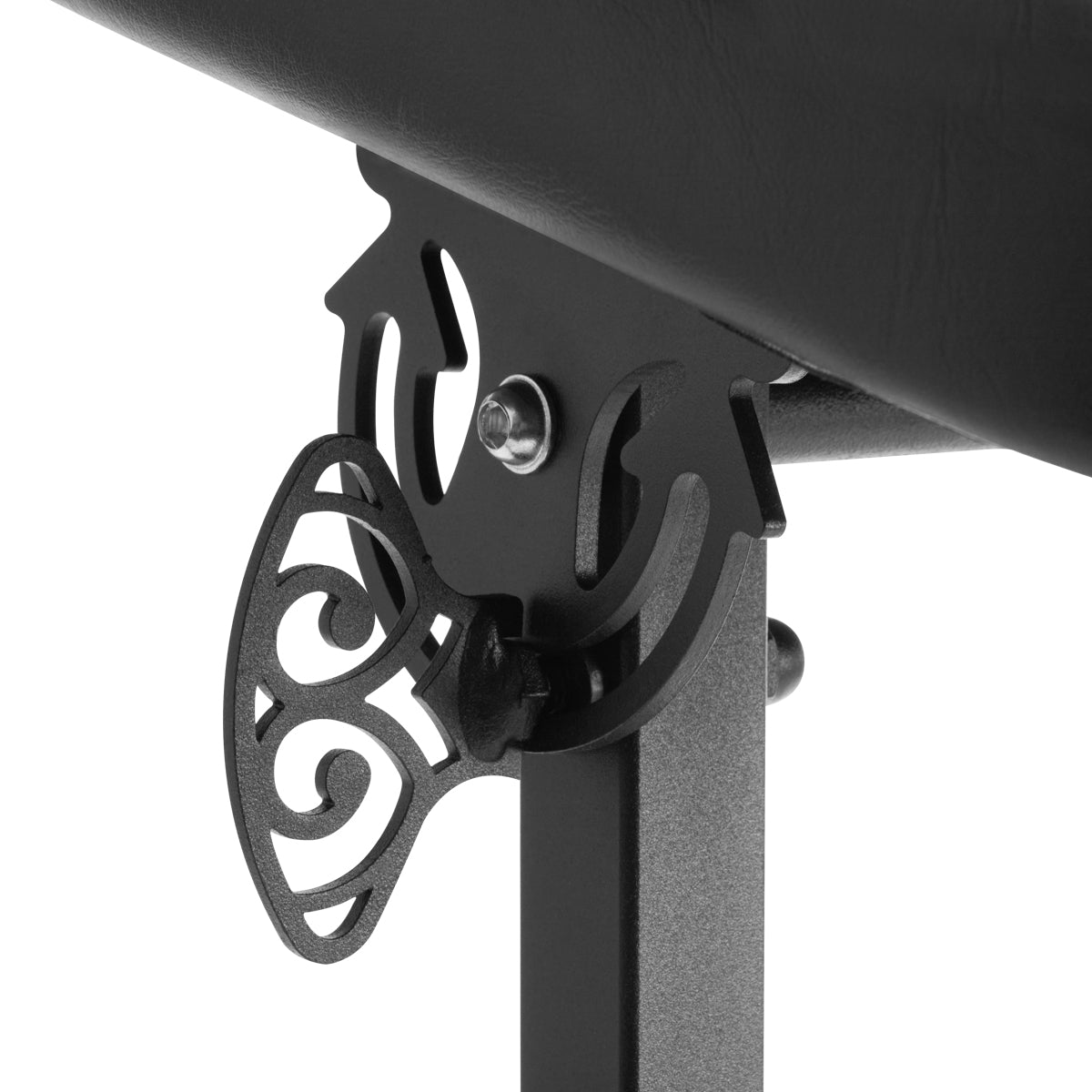 Pro Ink Tattoo Armrest Table 718 Black - height-adjustable padded tattoo armrest isolated on a white background