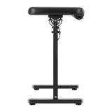 Pro Ink Tattoo Armrest Table 718 Black - height-adjustable padded tattoo armrest isolated on a white background