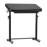 Pro Ink Tattoo Armrest Table 718 Black - height-adjustable padded tattoo armrest isolated on a white background