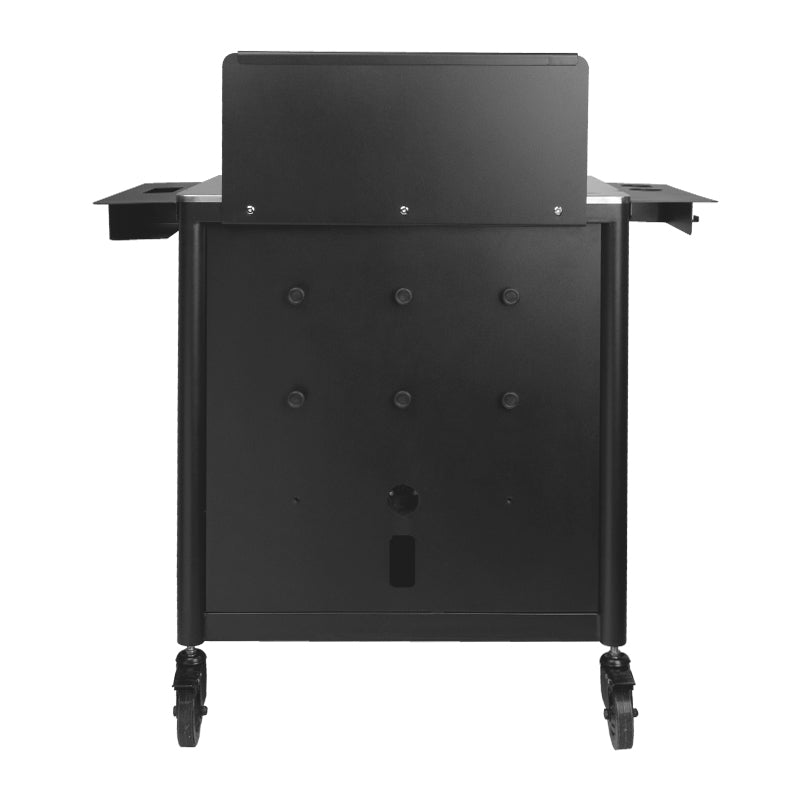 Pro Ink Tattoo Assistant Trolley 701 Black - front view showing the storage and construction details