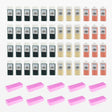 A salon waxing restock kit with 24 Azulene, 12 Zinc-Argan and 12 narrow-roll Rose Quickepil cartridges, plus ten 100-strip pink iWax packs.