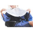 Quickepil Disposable Salon Cape - 50 Pack - range of available drape colours on a white background