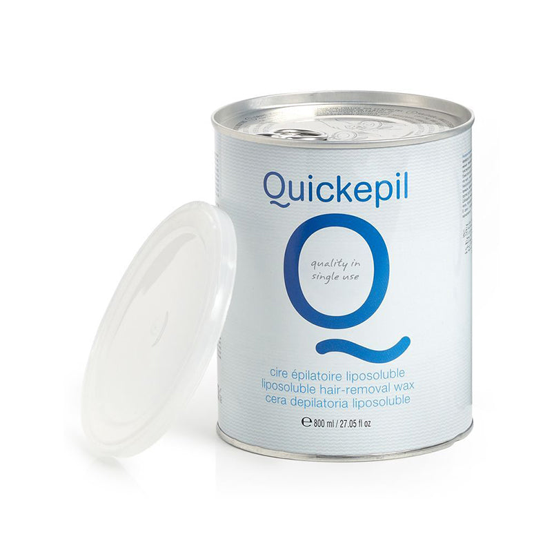 Quickepil Soft Wax Tin 800ml Natural - isolated on a white background