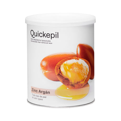 Quickepil Soft Wax Tin Zinc-Argan 800ml - isolated on a white background