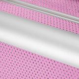 Roxie Cosmetics 44 Professional Cosmetic Case Pink - open cosmetic case with divided storage compartments on a white background