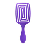 Roxie Cosmetics Detangling O-327 Flexible Hair Brush Purple - back view