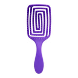 Roxie Cosmetics Detangling O-327 Flexible Hair Brush Purple - front view