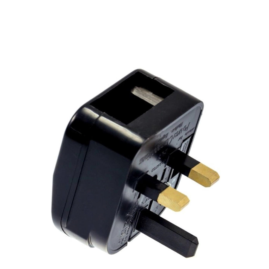 Roxie Cosmetics EU-To-UK Converter Plug - BS5733/BS1363 Approved - isolated on a white background