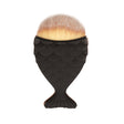 Roxie Cosmetics Fish-Shaped Nail Dust Brush Black - isolated on a white background