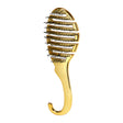 Roxie Cosmetics Flexible Detangling Brush - Gold - isolated on a white background