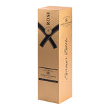 Roxie Cosmetics Hairdressing Sprayer Champagne Gold 350ml - round salon spray bottle and printed design on a white background