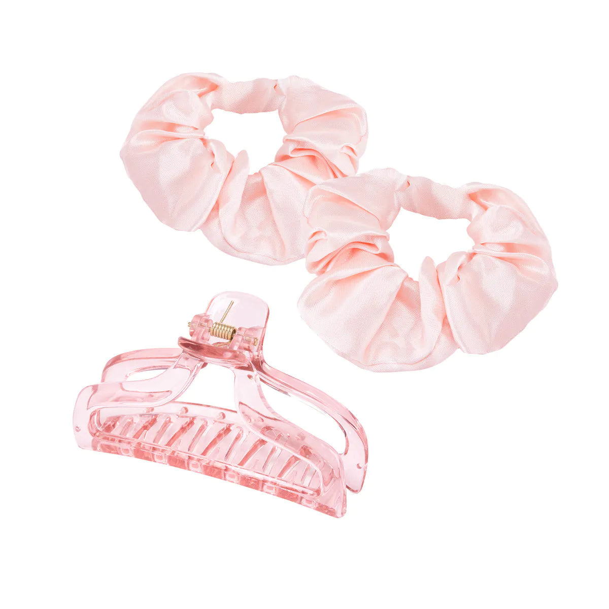 Roxie Cosmetics Heatless Curling Headband Kit Pink - isolated on a white background