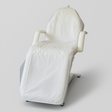 Roxie Cosmetics PVC Reusable Beauty Chair / Bed Cover With Tie Tapes - close-up of the upholstery and construction details