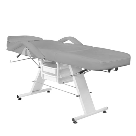 Roxie Cosmetics Salon Beauty Chair Basic 202 Grey - full product view on a white background