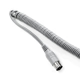 Coiled grey cable and connector plug for the Saeyang H35SP1 handpiece