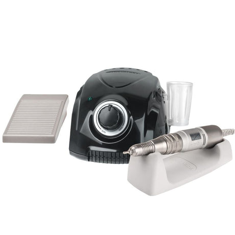Saeyang Marathon 3 Champion Nail Drill Machine Black + H200 - nail drill equipment isolated on a white background
