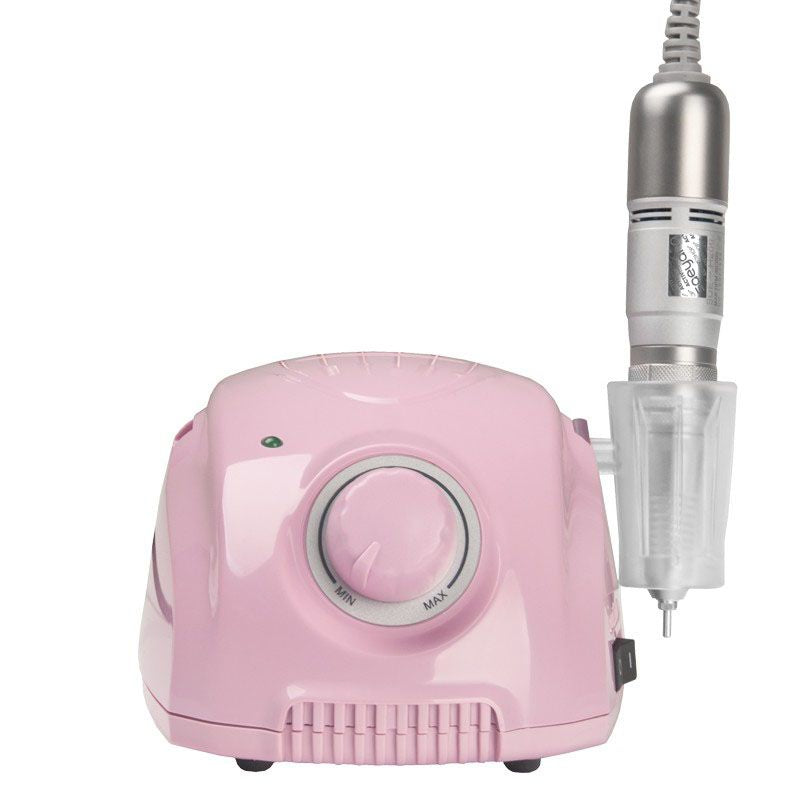 Saeyang Marathon 3 Champion Nail Drill Machine Pink + H200 - nail drill equipment isolated on a white background