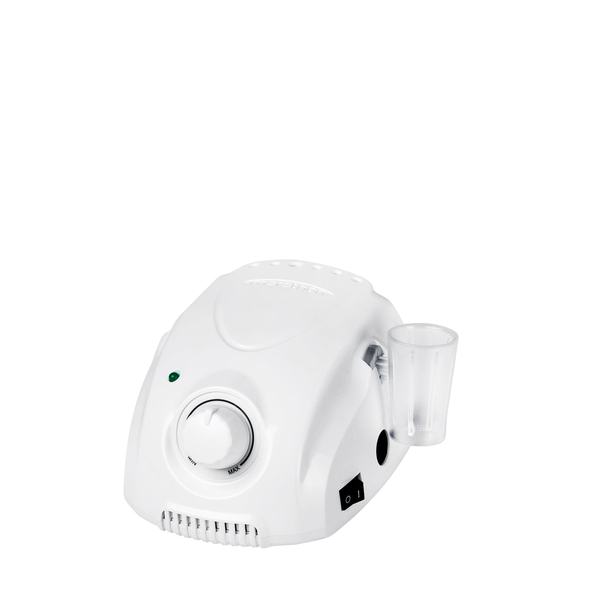 Saeyang Marathon 3 Champion Nail Drill Machine White + H37LSP - nail drill with handpiece and accessories on a white background