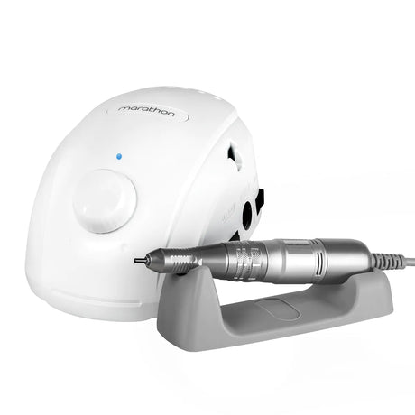 Saeyang Marathon 3 Champion New Nail Drill Machine White + H200 - nail drill equipment isolated on a white background