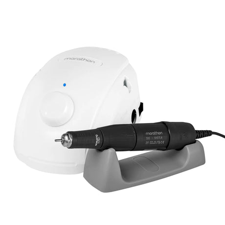 Saeyang Marathon 3 Champion New Nail Drill Machine White + SH37LN - nail drill equipment isolated on a white background