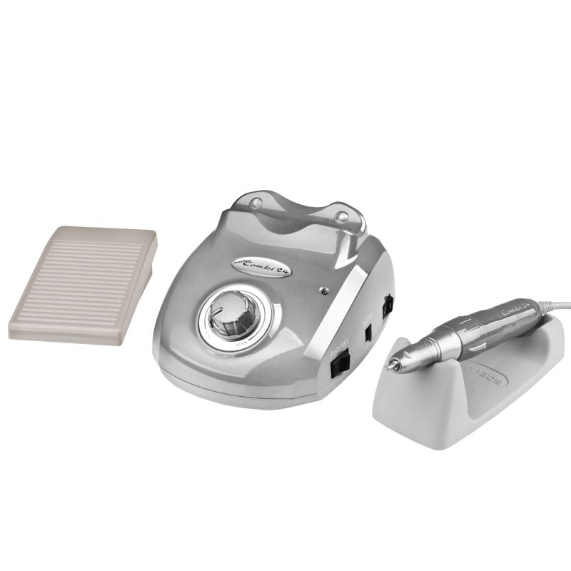 Saeyang Marathon Combi 24 Silver Nail Drill Machine - nail drill equipment isolated on a white background