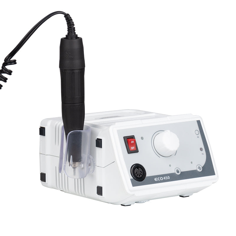 Saeyang Marathon Eco 450 Nail Drill Machine + SH37LN - nail drill equipment isolated on a white background