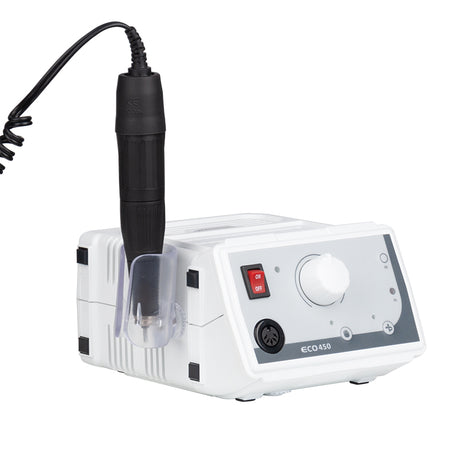Saeyang Marathon Eco 450 Nail Drill Machine + SH37LN - nail drill equipment isolated on a white background