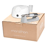 Saeyang Marathon Escort II Pro White + SH30N - nail drill equipment isolated on a white background