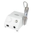 Saeyang Marathon Escort III White Nail Drill Machine + H200 - nail drill with handpiece and accessories on a white background
