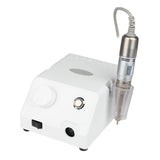 Saeyang Marathon Escort III White Nail Drill Machine + H200 - nail drill with handpiece and accessories on a white background