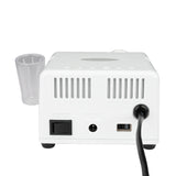 Saeyang Marathon Escort III White Nail Drill Machine + H200 - nail drill with handpiece and accessories on a white background