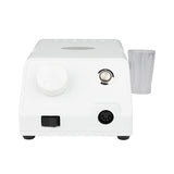Saeyang Marathon Escort III White Nail Drill Machine + H200 - nail drill with handpiece and accessories on a white background