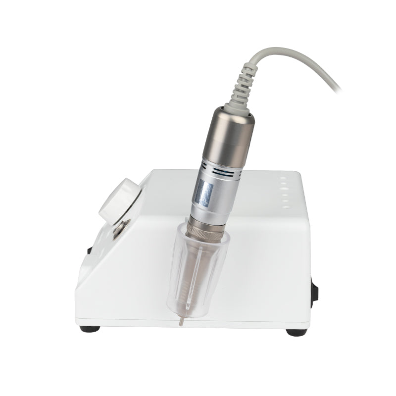 Saeyang Marathon Escort III White Nail Drill Machine + H200 - nail drill equipment isolated on a white background