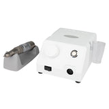 Saeyang Marathon Escort III White Nail Drill Machine + H200 - nail drill with handpiece and accessories on a white background