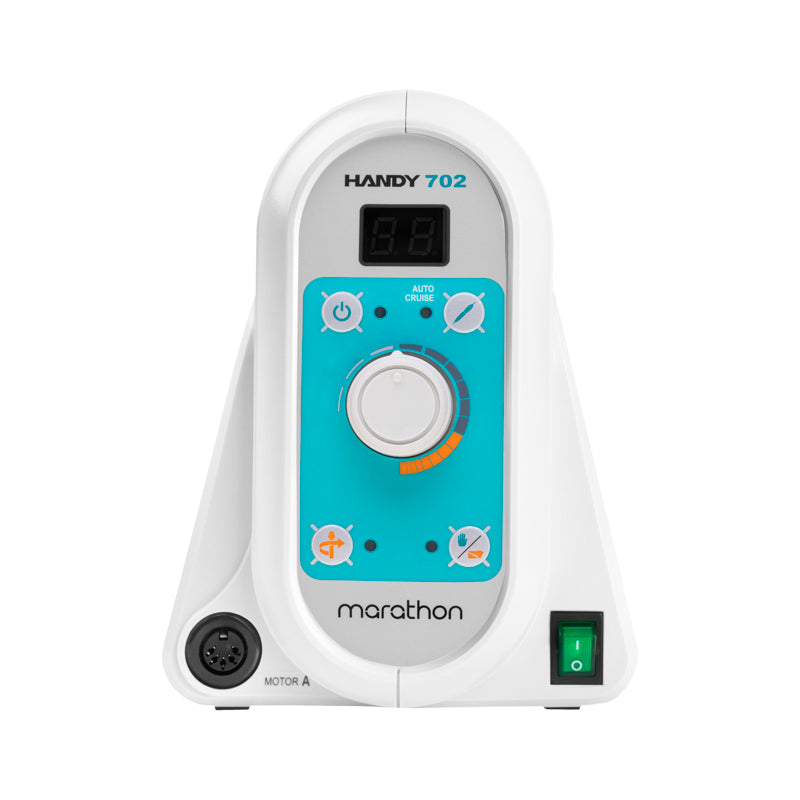 Saeyang Marathon Handy 702 Nail Drill Machine + S40-FS60N Handpiece Micromotor - nail drill equipment isolated on a white background