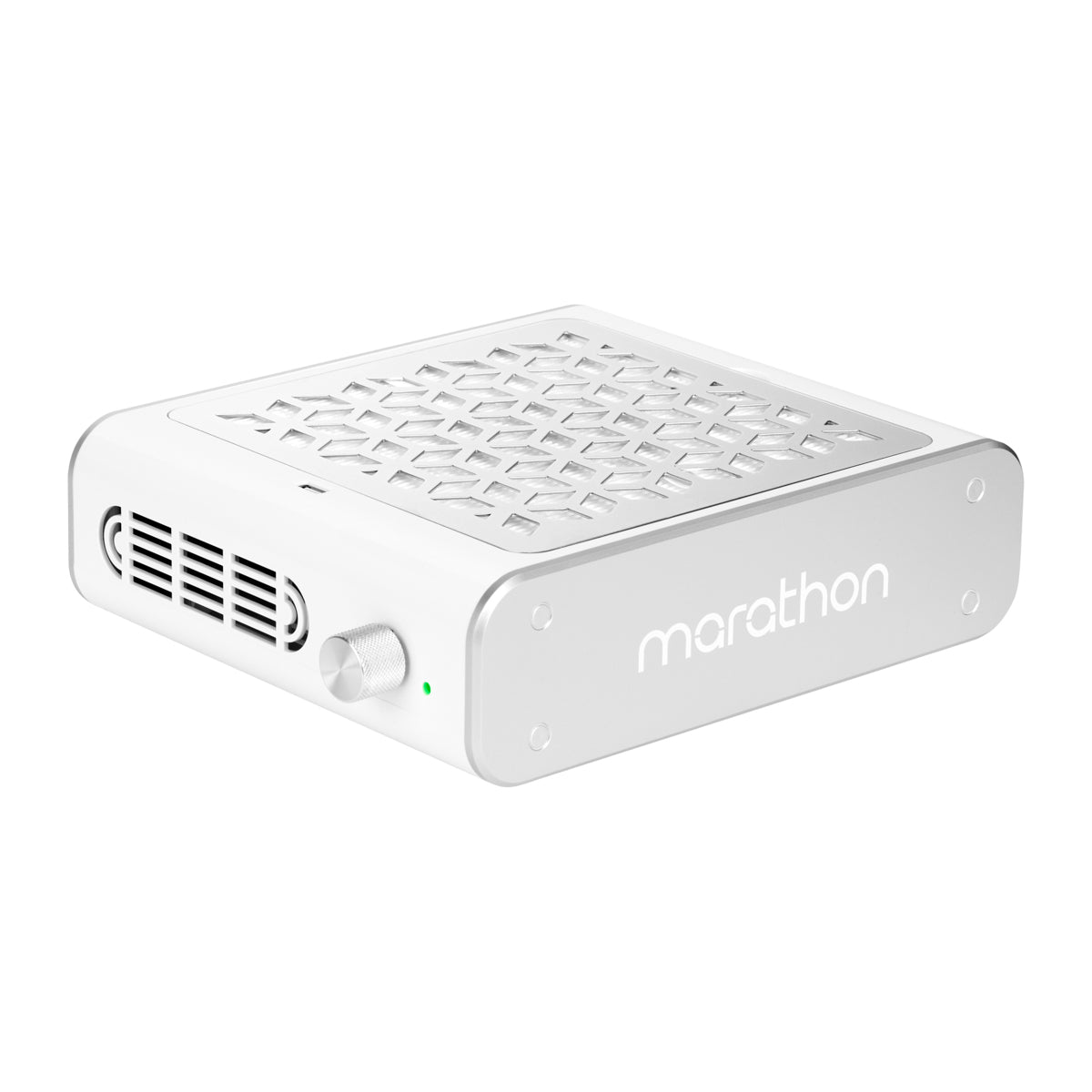 Saeyang Marathon Nail Dust Collector 65W - main unit with included components on a white background