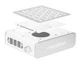 Saeyang Marathon Nail Dust Collector 65W - main unit with included components on a white background