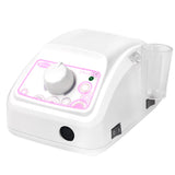Saeyang Nail Drill Machine Marathon Mighty White + SH20N - nail drill with handpiece and accessories on a white background