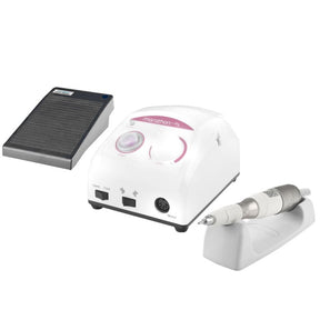 Saeyang Nail Drill Machine Marathon New N2 + SH300S - nail drill with handpiece and accessories on a white background