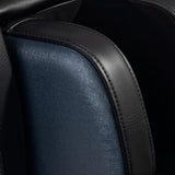 Sakura Classic 305 Massage Chair Blue - close-up of the upholstery and construction details