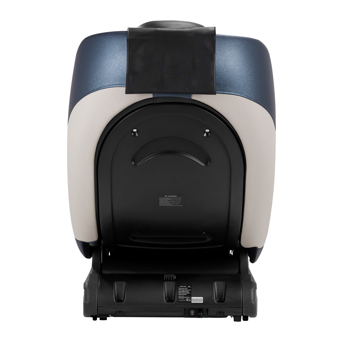 Sakura Classic 305 Massage Chair Blue - close-up of the upholstery and adjustment details